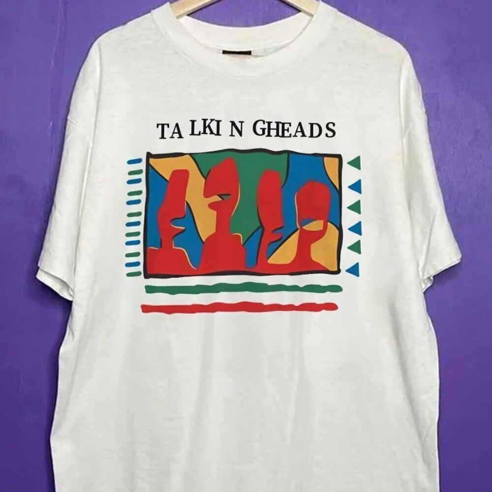 Talking Heads 9s Rock Band Retro Music Streetwear Concert Graphic T-Shirt